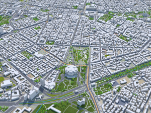 Sofia city Bulgaria 30km Modelo 3D