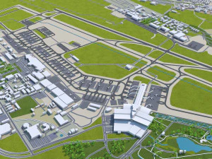 Sofia city Bulgaria 30km 3D Model