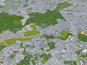 Sofia city Bulgaria 30km 3D Model