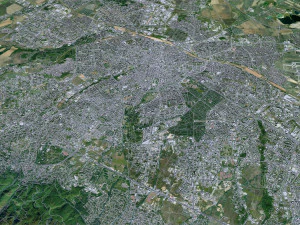 Sofia city Bulgaria 30km 3D Model