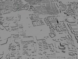 Southampton city England 30km 3D Model