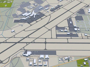 Spokane city Washington USA 35km 3D Model