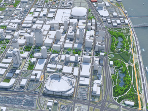 St Louis city Missouri USA 130km Modelo 3D
