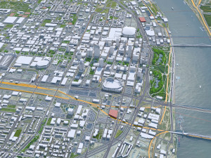 St Louis city Missouri USA 130km Modelo 3D