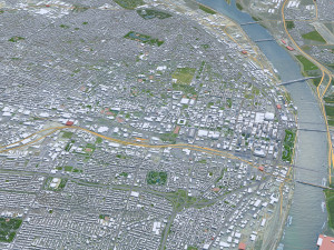 St Louis city Missouri USA 130km Modelo 3D