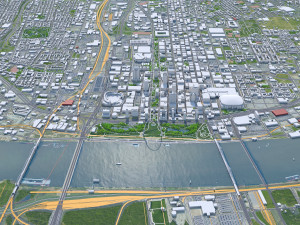 St Louis city Missouri USA 130km Modelo 3D