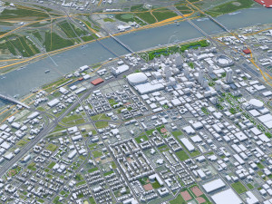 St Louis city Missouri USA 130km Modelo 3D