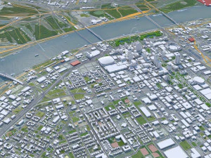 St Louis city Missouri USA 130km 3D Model
