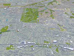 St Louis city Missouri USA 130km Modelo 3D