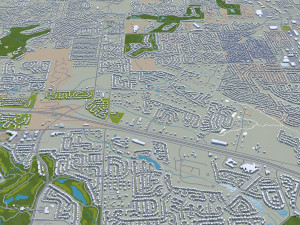 St Louis city Missouri USA 130km Modelo 3D