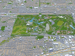 St Louis city Missouri USA 130km Modelo 3D
