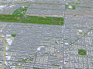 St Louis city Missouri USA 130km 3D Model