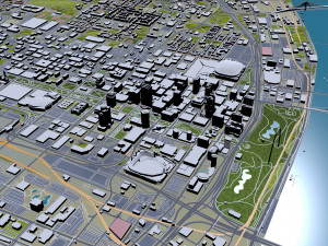 St Louis city Missouri USA 130km Modelo 3D