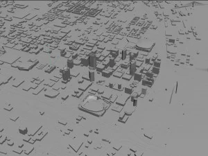 St Louis city Missouri USA 130km 3D Model