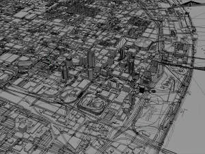 St Louis city Missouri USA 130km 3D Model