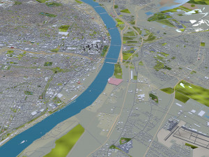 St Louis city Missouri USA 130km Modelo 3D