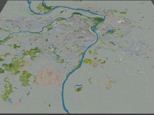 St Louis city Missouri USA 130km Modelo 3D