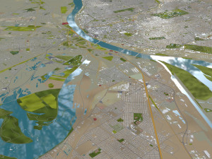 St Louis city Missouri USA 130km Modelo 3D