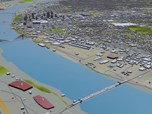 St Louis city Missouri USA 130km Modelo 3D