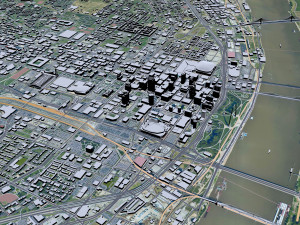 St Louis city Missouri USA 130km Modelo 3D