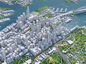 Sydney city Australia 120km 3Dモデル