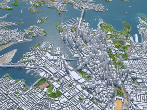 Sydney city Australia 120km 3Dモデル