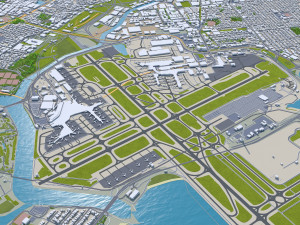 Sydney city Australia 120km 3Dモデル