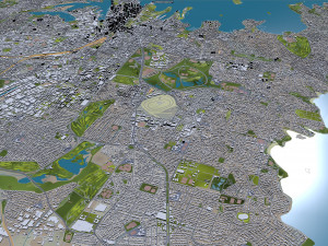 Sydney city Australia 120km 3Dモデル