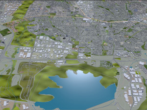 Sydney city Australia 120km 3Dモデル