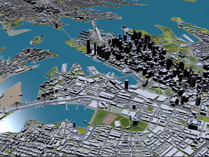 Sydney city Australia 120km 3Dモデル