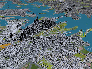 Sydney city Australia 120km 3Dモデル