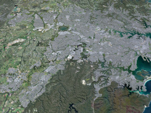 Sydney city Australia 120km 3Dモデル