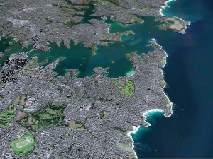 Sydney city Australia 120km 3Dモデル