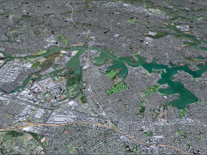 Sydney city Australia 120km 3Dモデル