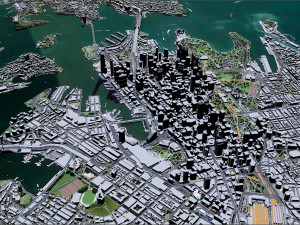 Sydney city Australia 120km 3Dモデル