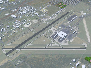 Syracuse city New York USA 30km 3D Model