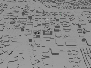 Syracuse city New York USA 30km 3D Model