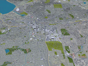 Syracuse city New York USA 30km 3D Model
