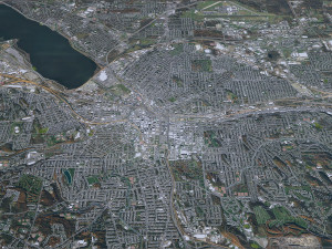 Syracuse city New York USA 30km 3D Model
