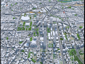 Taipei city Taiwan 60km 3D Model