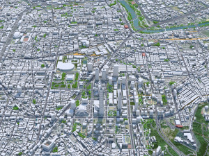 Taipei city Taiwan 60km 3D Model