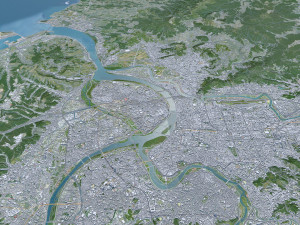 Taipei city Taiwan 60km 3D Model