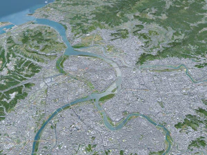 Taipei city Taiwan 60km 3D Model