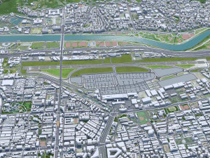 Taipei city Taiwan 60km 3D Model