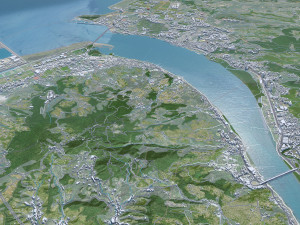 Taipei city Taiwan 60km 3D Model