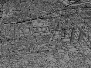 Taipei city Taiwan 60km 3D Model