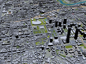 Taipei city Taiwan 60km 3D Model