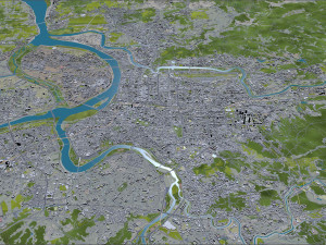 Taipei city Taiwan 60km 3D Model