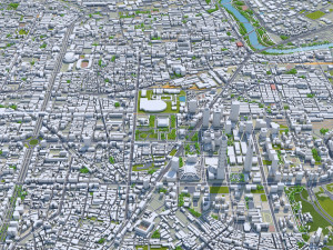 Taipei city Taiwan 60km 3D Model