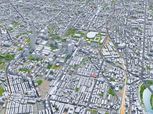 Taipei city Taiwan 60km 3D Model